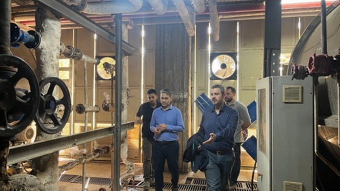 بازدید دکتر گری مدیریت بیمارستان از واحد تاسیسات